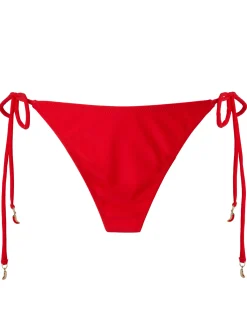 Tie Side Chilli Bikini Bottom - Red