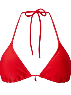 Triangle Chilli Bikini Top - Red
