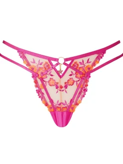Tropical Tease Brazilian Knickers - Bright Pink