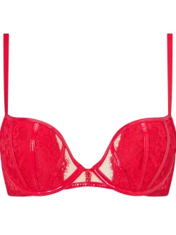 Undeniable Padded Plunge Bra - Red