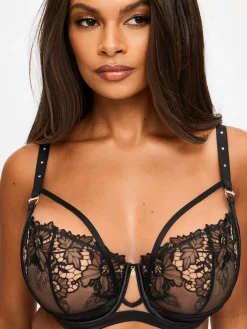 Untold Desire Fuller Bust Non Padded Balcony Bra - Black
