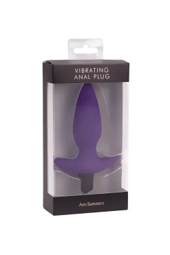 Vibrating Silicone Butt Plug with Removable Bullet