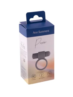 Vibrating Silicone Cock Ring with Removable Bullet