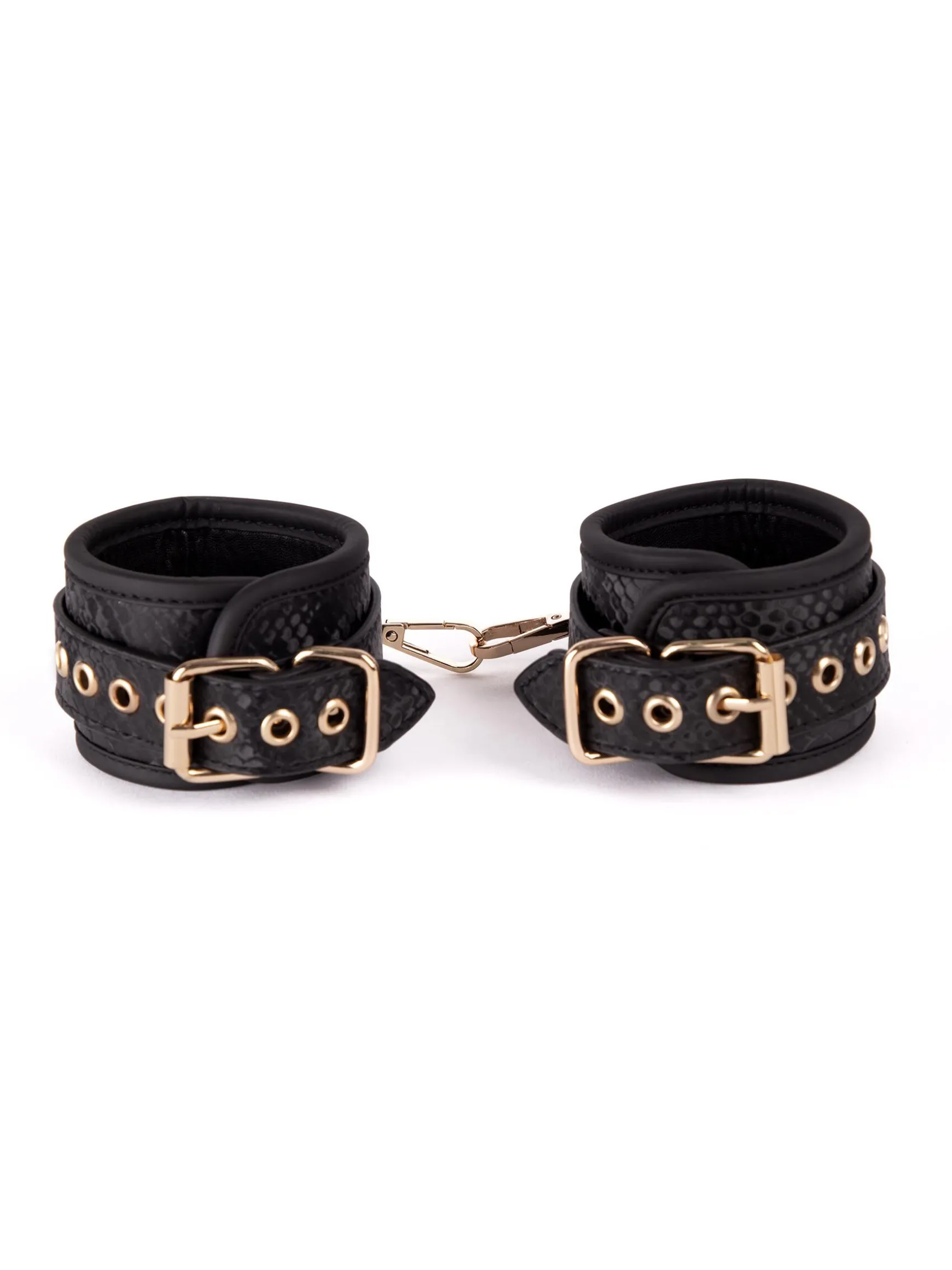 Viper Faux Snake Leather Handcuffs