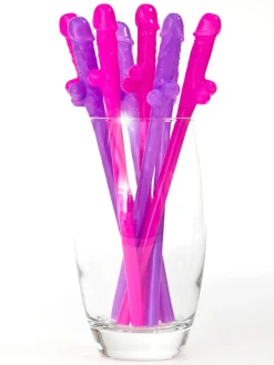 Willy Drinking Straws Novelty Gift - Pack of 8