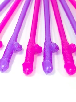 Willy Drinking Straws Novelty Gift - Pack of 8
